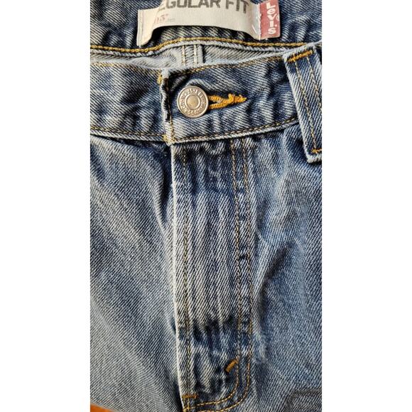 Levi's Jeans Men 34x31 Blue Denim 505 Regular Fit Straight Leg Medium Wash - Picture 7 of 16